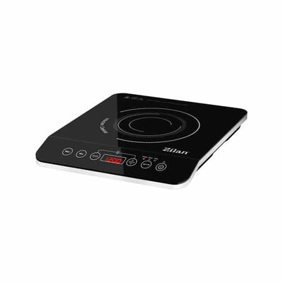 Plita cu inductie 2000W, geam cristal negru, oprire automata, 10 functii, cronometru