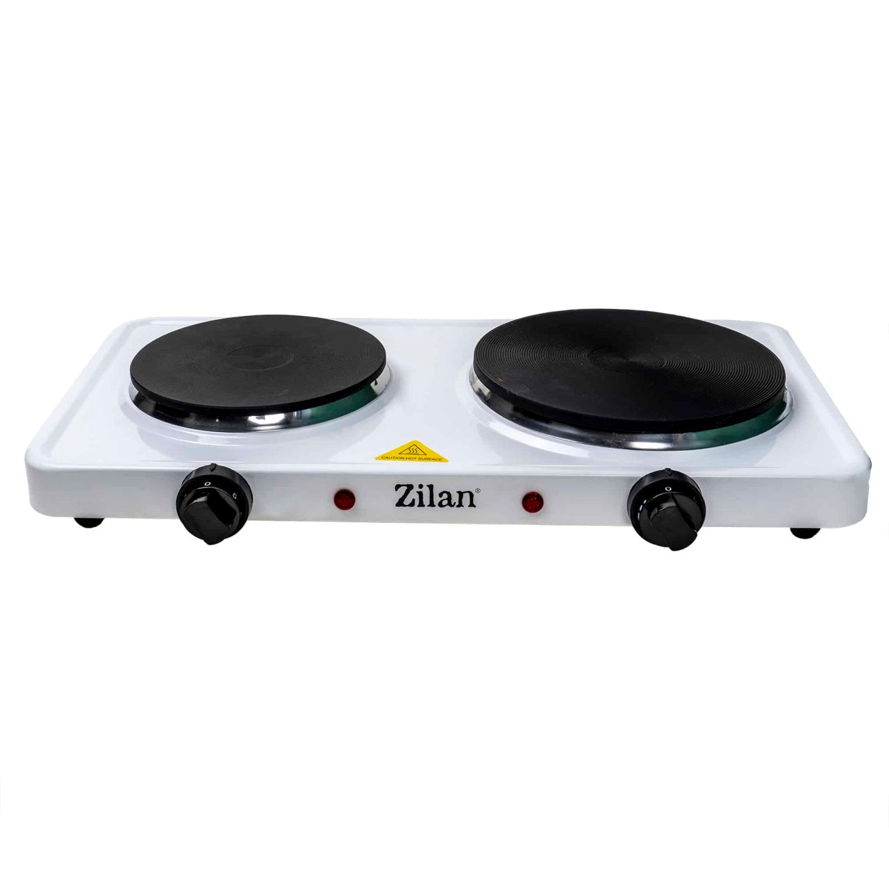 Plita electrica 2 arzatoare, 2500W, termostat reglabil, culoare alba