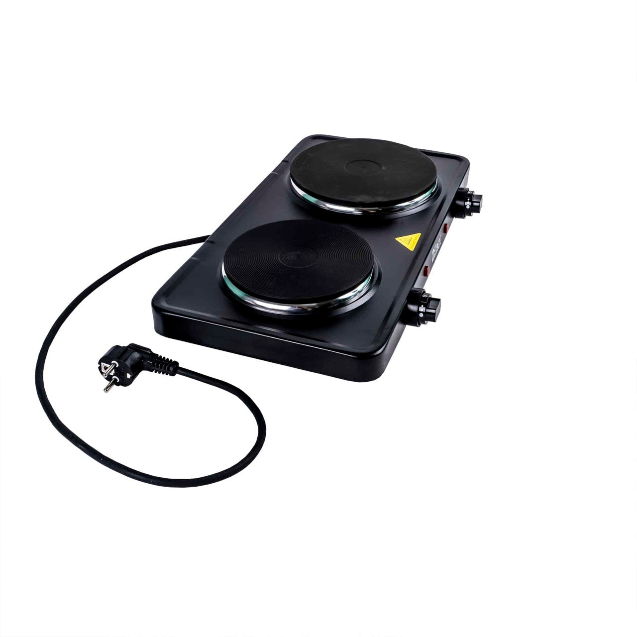Plita electrica 2500W cu termostat reglabil, otel emailat, panou mecanic frontal