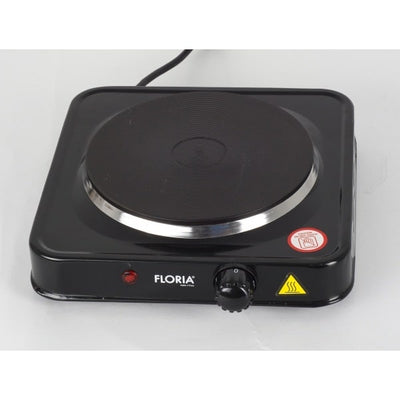 Plita electrica cu 1 ochi, termostat reglabil, 1000W, negru