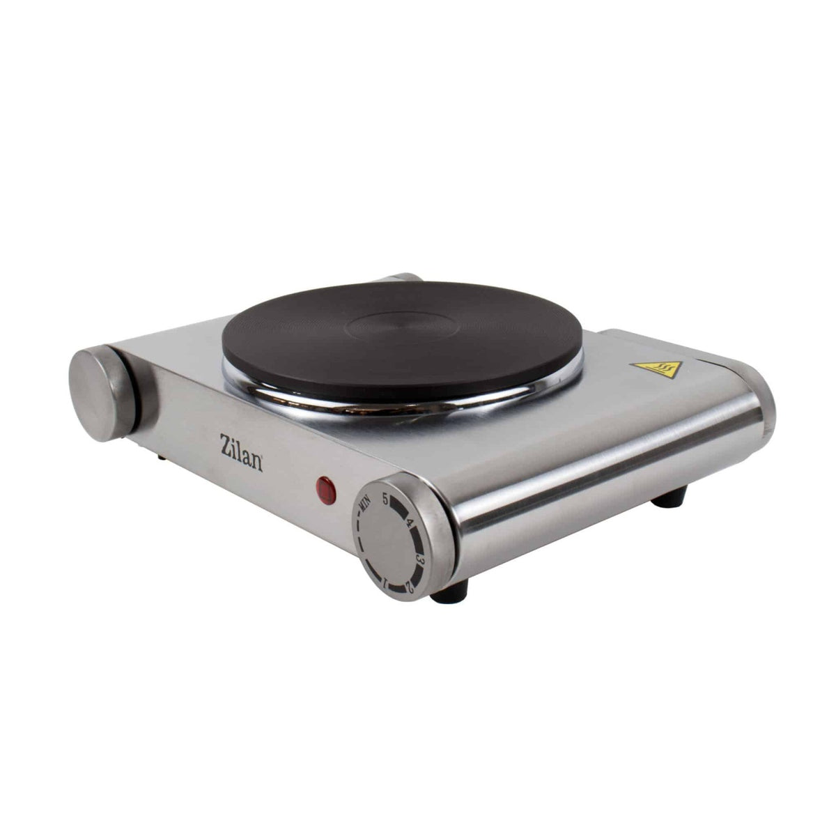 Plita electrica inox cu 1 ochi, 1500W si termostat reglabil, arzator fonta