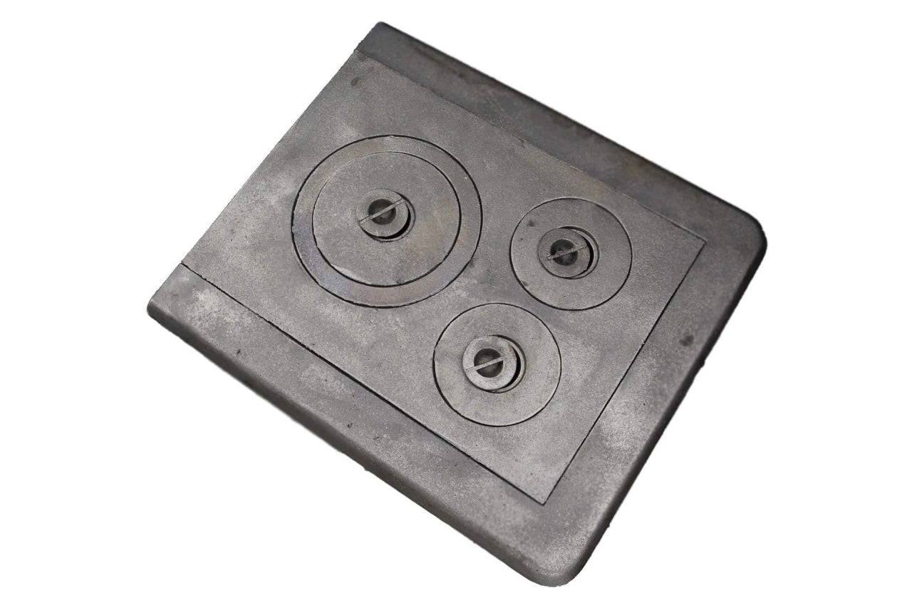 Plita fonta pentru sobe 600x540mm, cu 3 ochiuri pentru gatit