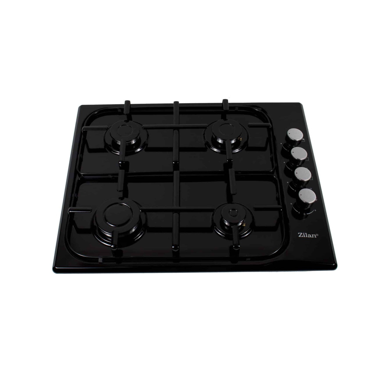 Plita incorporabila gaz GPL sau natural, 4 ochiuri, aprindere electrica, negru