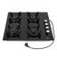 Plita incorporabila gaz GPL sau natural, 4 ochiuri, aprindere electrica, sticla neagra