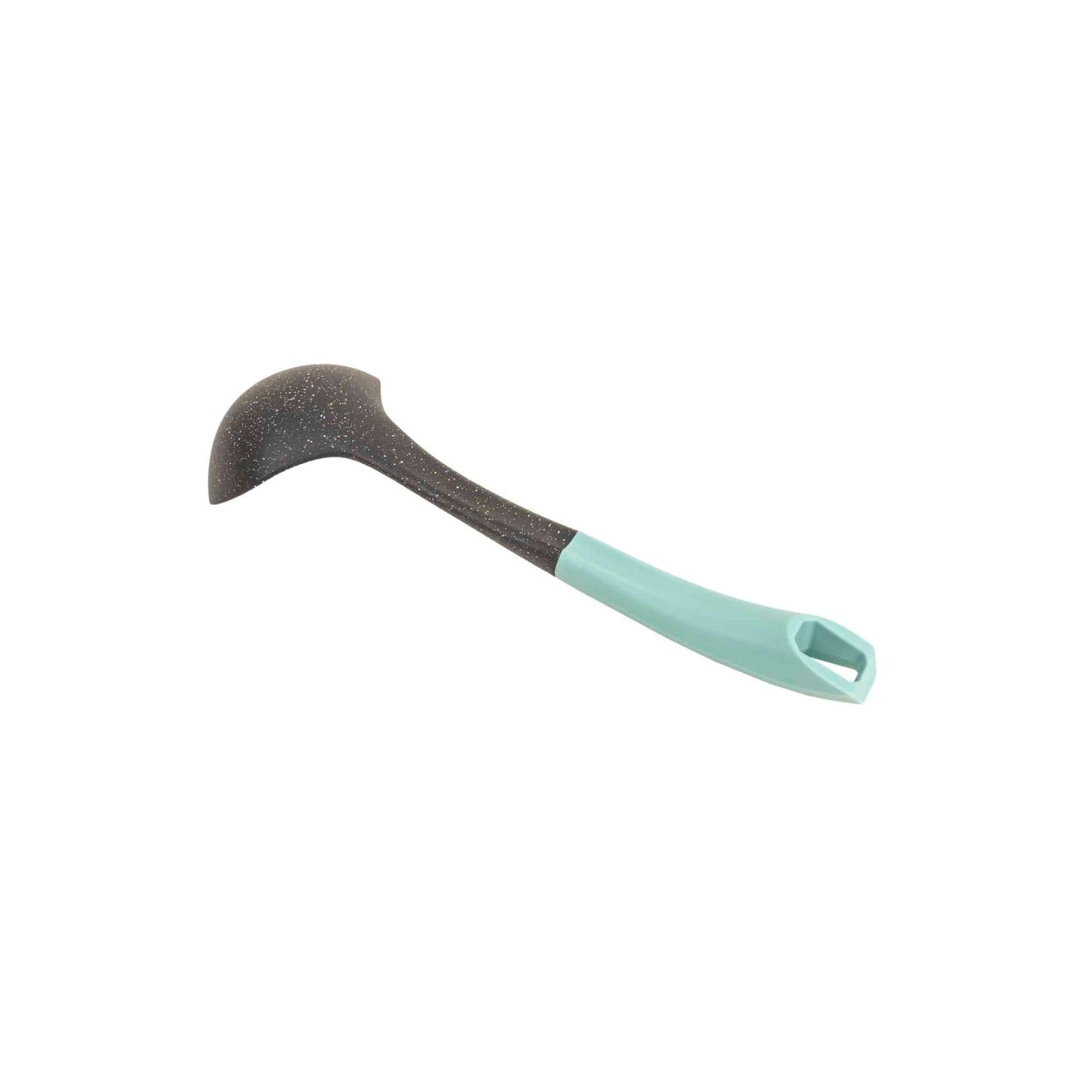 Polonic din plastic cu maner verde, lungime 31cm
