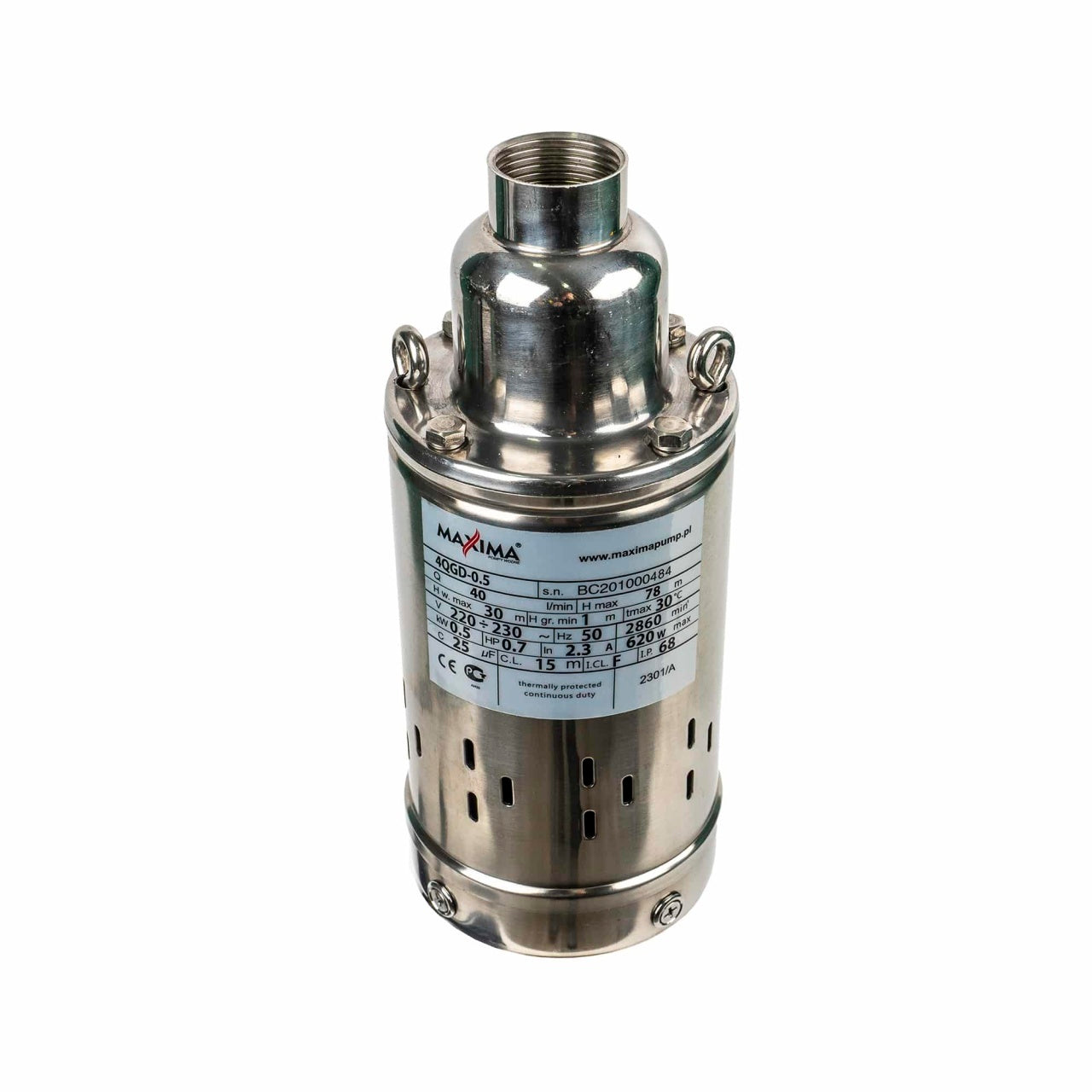 Pompa apa submersibila inox 620W, inaltime refulare 78m, debit 40l/min
