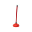 Pompa de desfundat chiuveta cu maner plastic rosu si ventuza 16 cm