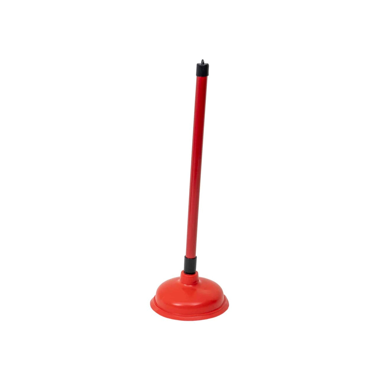 Pompa de desfundat chiuveta cu maner plastic rosu si ventuza 16 cm