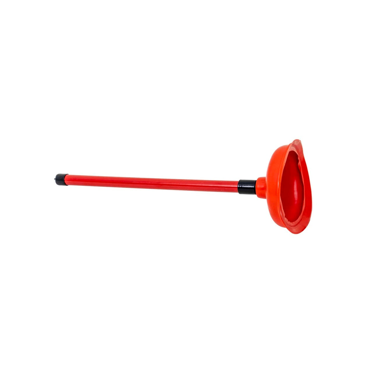 Pompa de desfundat chiuveta cu maner plastic rosu si ventuza 16 cm