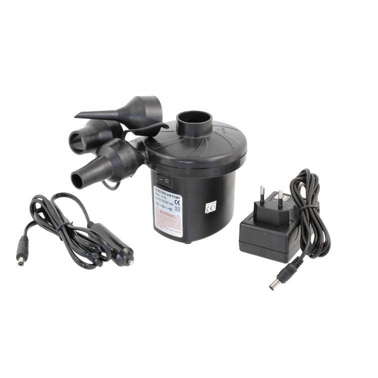 Pompa electrica portabila, Alimentare 12V/230V, 50W cu 3 varfuri de umflare