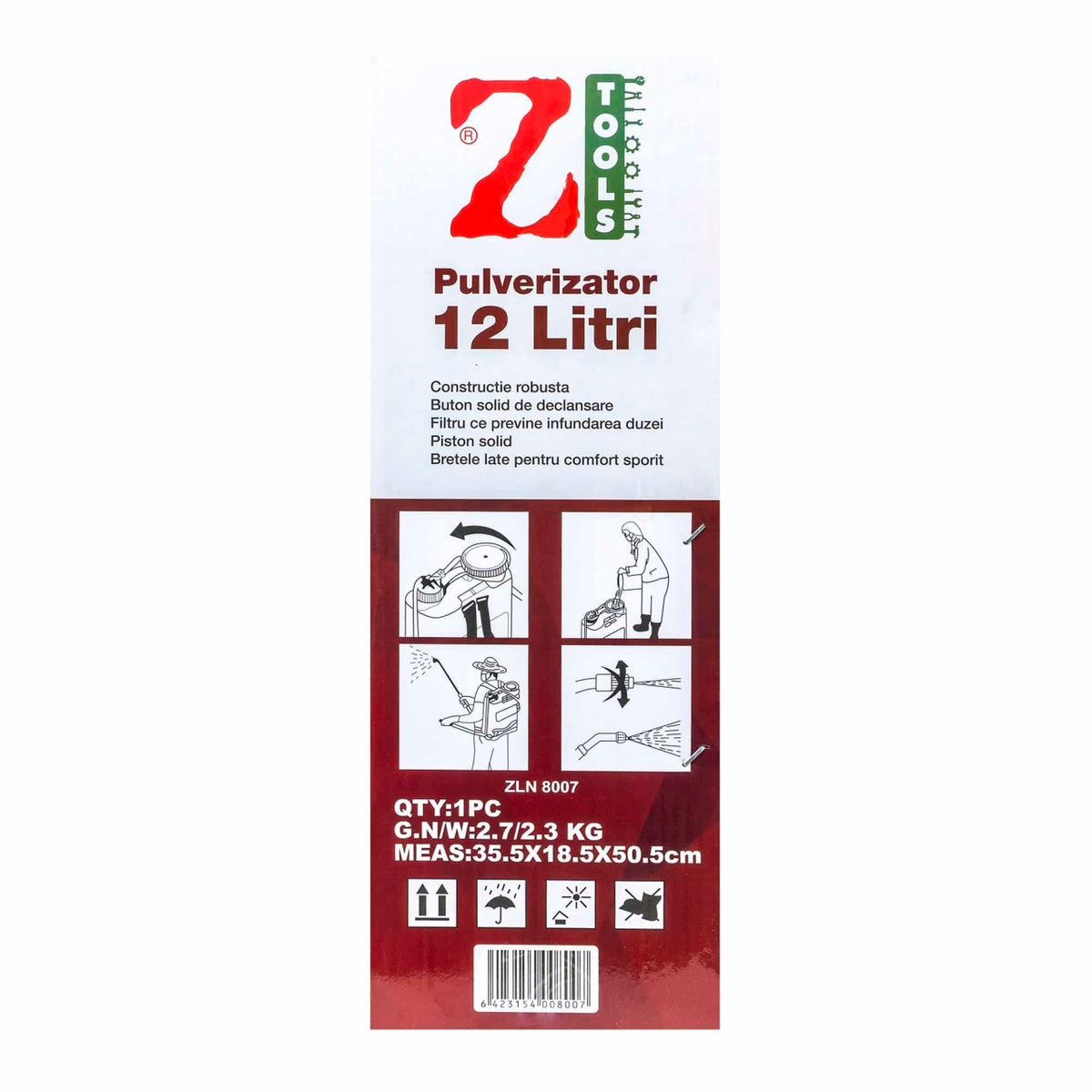 Pompa manuala de stropit Vermorel, capacitate 12L pentru lichide