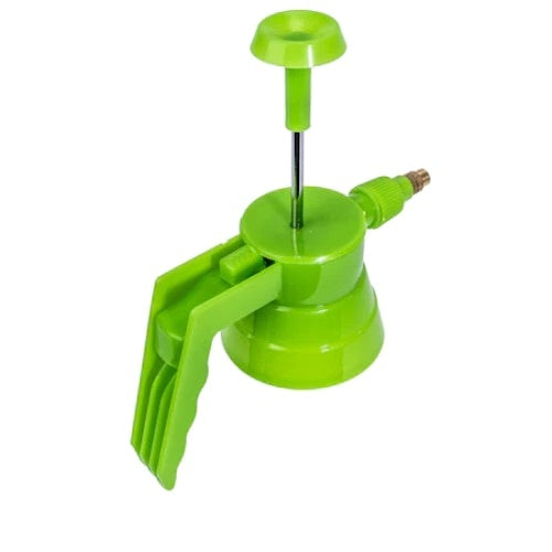 Pompa manuala pentru stropit, capacitate rezervor 1.5L, din plastic cu tija metalica, alb/verde