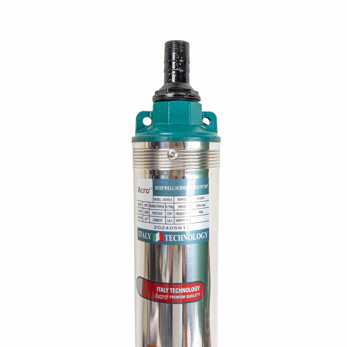 Pompa submersibila din inox, 550W, cablu 1.5m, pentru apa curata