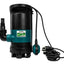 Pompa submersibila pentru drenaj cu plutitor, 550W, debit 9000 l/h, negru/turcoaz