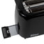 Prajitor de paine 4 felii, long slot, 1400W, functie dezghetare, negru