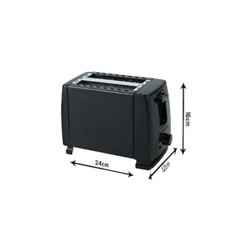 Prajitor de paine, capacitate 2 felii, 7 nivele de rumenire, putere 700W, negru