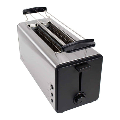 Prajitor de paine inox 1300W, 4 felii, long slot, functie dezghetare