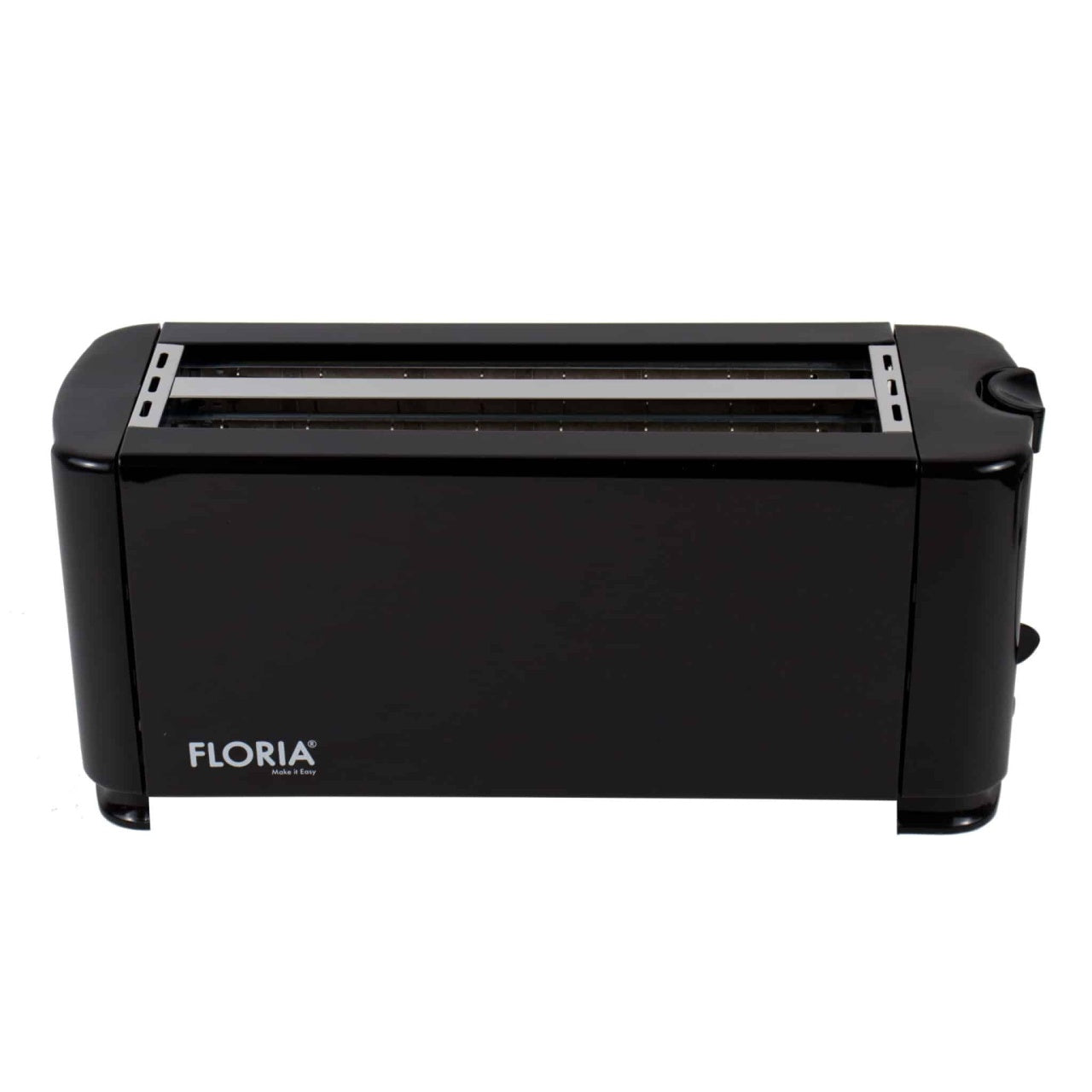 Prajitor de paine long slot 4 felii 1300W negru cu 6 niveluri de rumenire