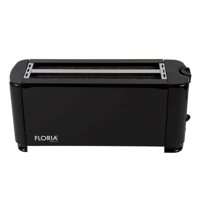 Prajitor de paine long slot 4 felii 1300W negru cu 6 niveluri de rumenire