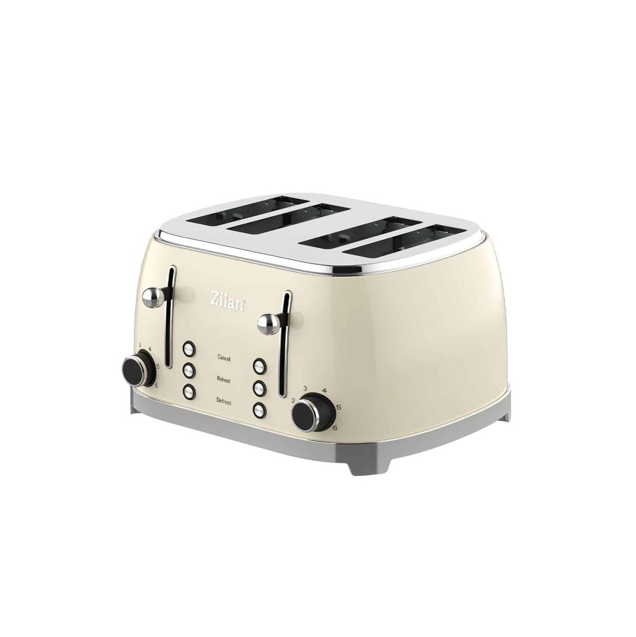 Prajitor Retro cu 6 trepte de prajire, putere 1500W, indicator luminos crem
