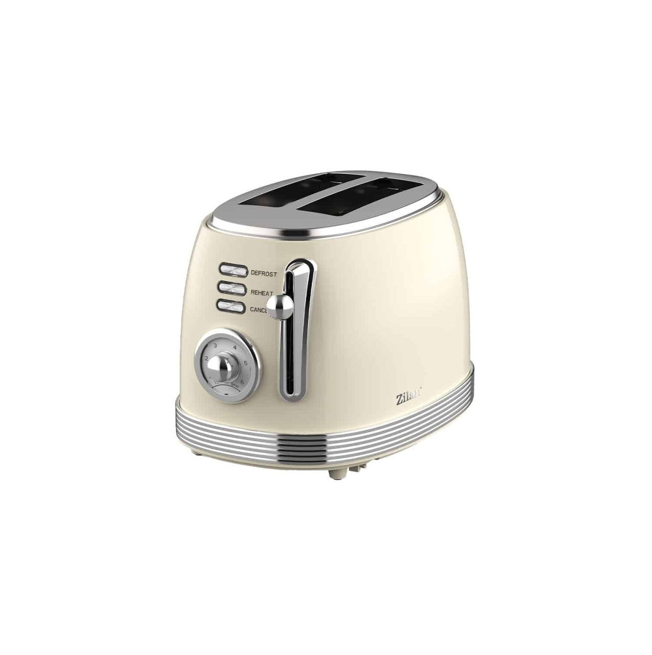 Prajitor RETRO cu 6 trepte prajire, putere 850W, indicator luminos crem