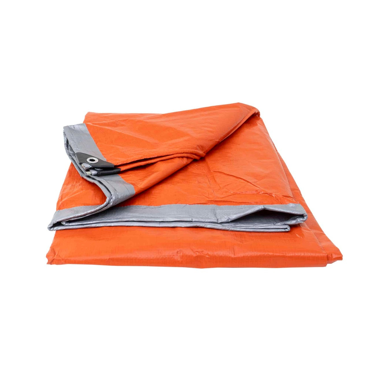 Prelata impermeabila UV 10x16m, 130gr/mp, cu inele de prindere, portocalie