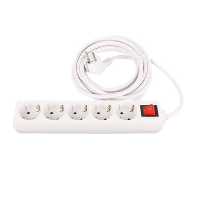 Prelungitor 5 prize, 5m, cablu 3x1.5mm cu intrerupator si protectie copii