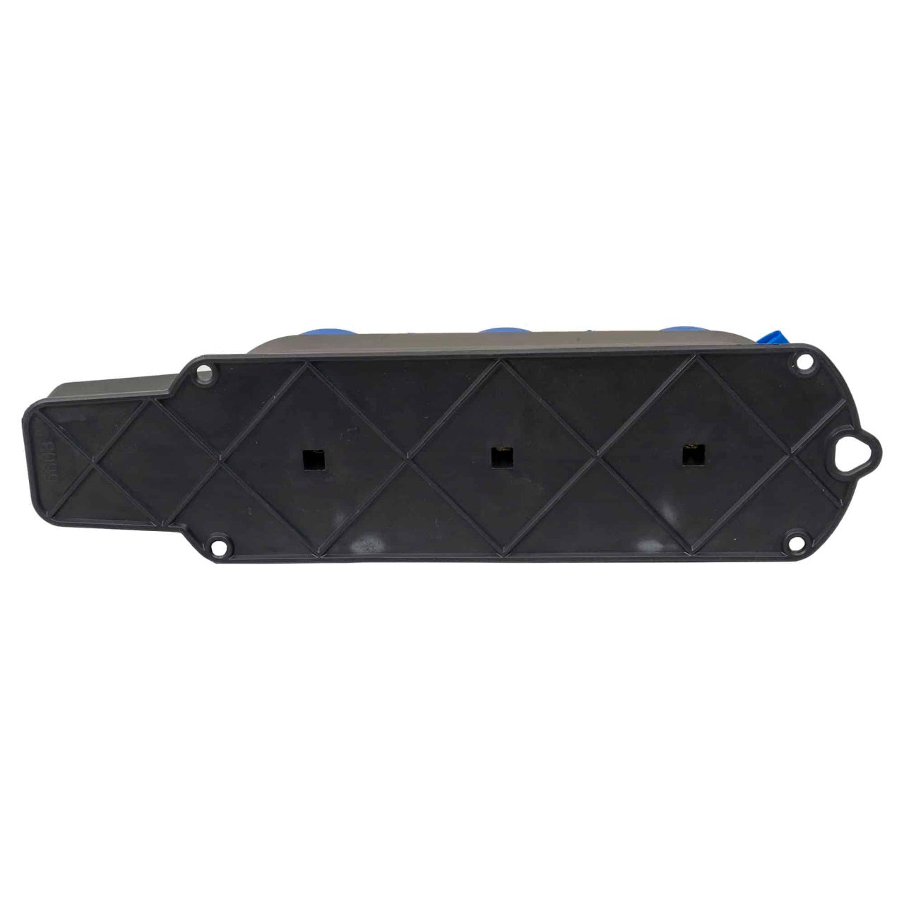 Prelungitor cauciucat exterior, 3 lacasuri, 16A, IP44, fara cablu, negru