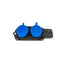 Prelungitor cauciucat exterior cu 2 lacasuri, 10A-16A, 250V, fara cablu