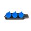 Prelungitor cauciucat exterior cu 3 lacasuri, 10A-16A, 250V, fara cablu