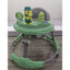 Premergator pentru bebelusi, cu baza rotunda, jucarii zornaitoare, reglabil in inaltime, husa de scaun detasabila, usor de spalat, verde