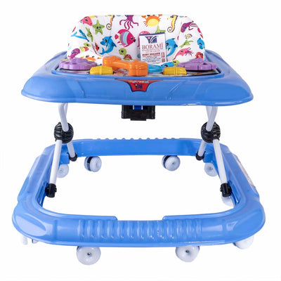 Premergator pentru copii 6 luni cu scaun reglabil si roti pivotante, bleu