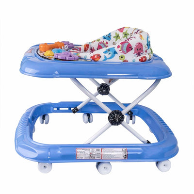Premergator pentru copii 6 luni cu scaun reglabil si roti pivotante, bleu