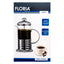 Presa cafea cu piston filtrant din inox, capacitate 600 ml, infuzor sticla