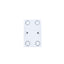 Priza dubla 16A 250V, culoare alba, dimensiuni compacte 100x65x40 mm