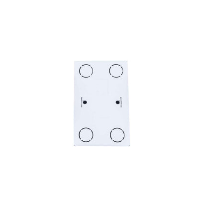 Priza dubla 16A 250V, culoare alba, dimensiuni compacte 100x65x40 mm
