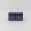 Priza dubla cu capac negru, 16A/250V, IP44, dimensiuni 130x76x50 mm