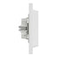 Priza dubla incastrata 16A, 230V, alb, montaj pe perete, Schuko