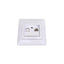 Priza pentru internet, dimensiuni 80x80x35 mm, culoare alb