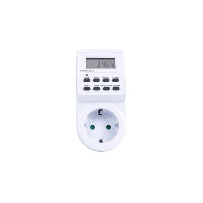 Priza programabila digitala 3600W, 24H/7-16A, temporizator 1 minut, alba