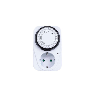 Priza programabila mecanic 3500W, 24h, 16A, interval 15 minute, culoare alba