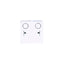 Priza simpla 16A, 250V, culoare alb, dimensiuni 65x65x40 mm