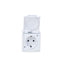 Priza simpla alba cu capac, 16A/250V, protectie IP44