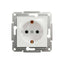 Priza simpla incastrata 16A 250V Asfora alb ABS+PC