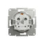 Priza simpla incastrata 16A 250V Asfora alb ABS+PC