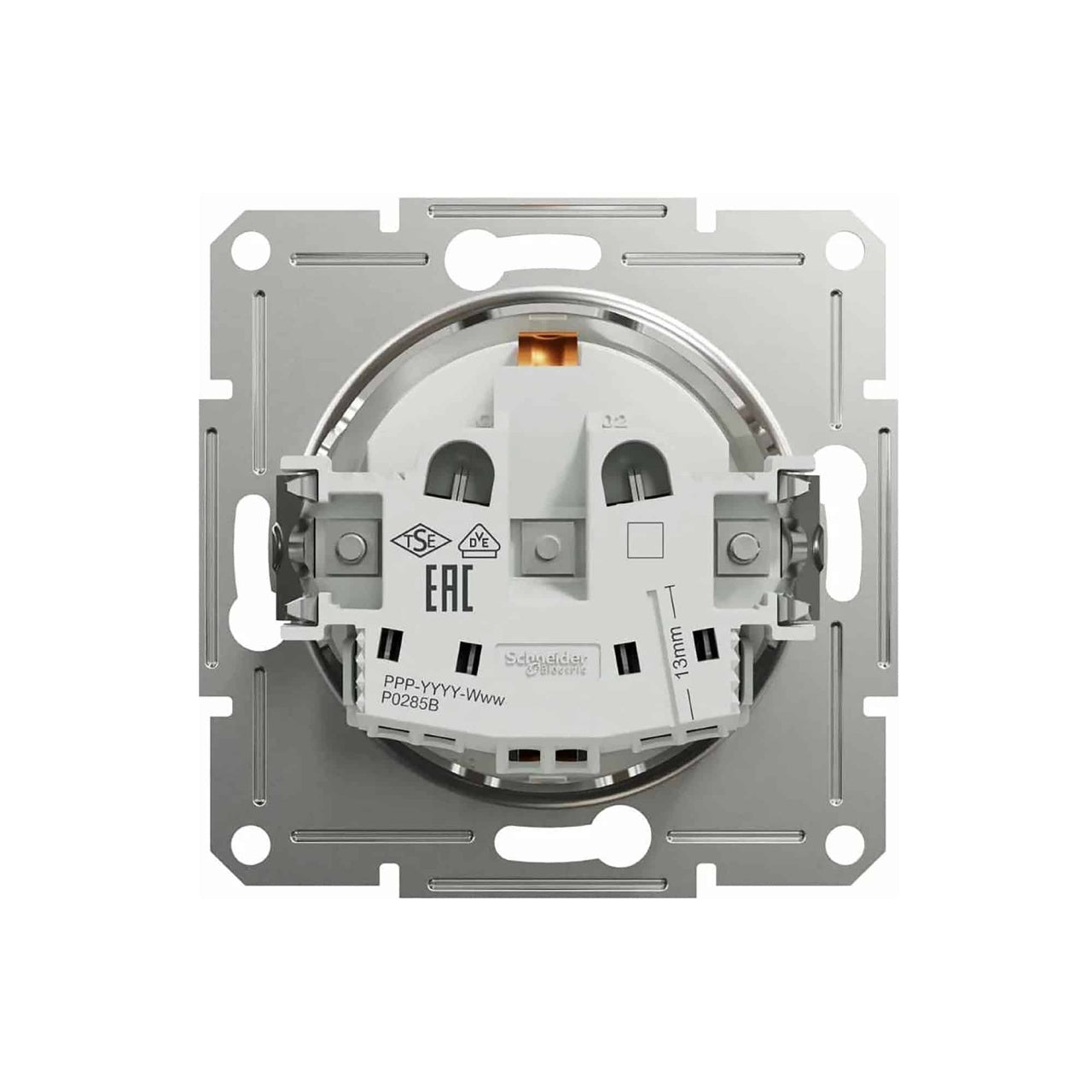 Priza simpla incastrata 16A 250V Asfora alb ABS+PC