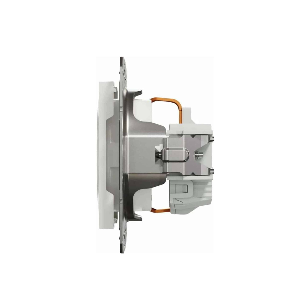 Priza simpla incastrata 16A 250V Asfora alb ABS+PC