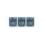 Priza tripla cu capac transparent, 16A/250V, IP44, alba