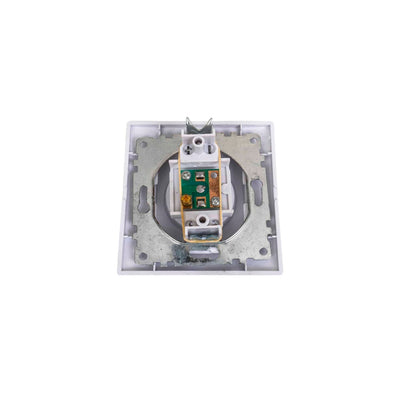 Priza TV simpla, alb, dimensiuni 80x80x35 mm