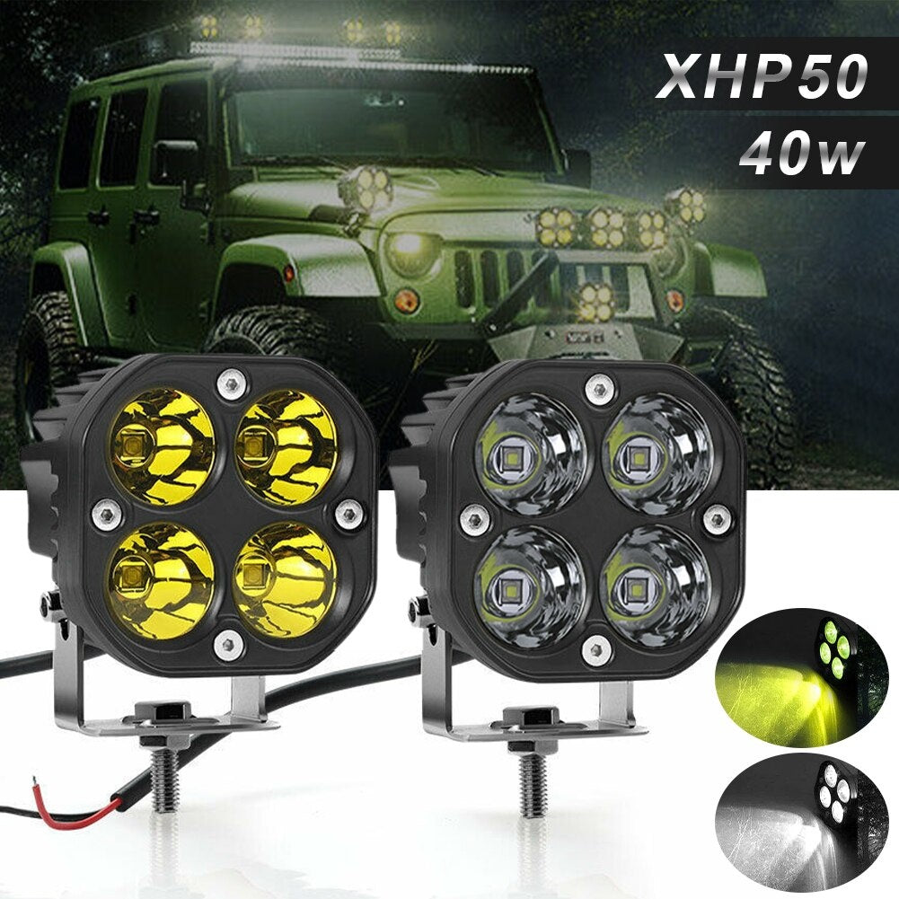 Proiectoar led FOXMAG24 40W, Suv, ATV, Tractor, Jeep, negru